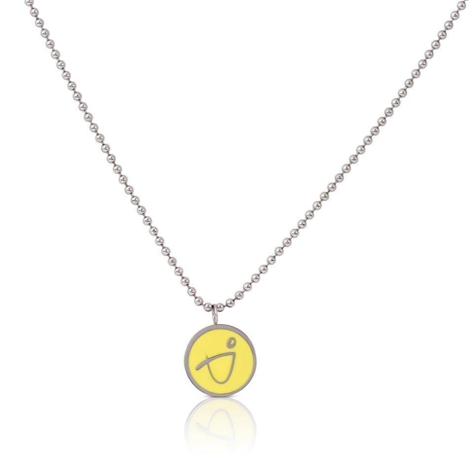 BE BRAVE - Necklace with Yellow Pendant