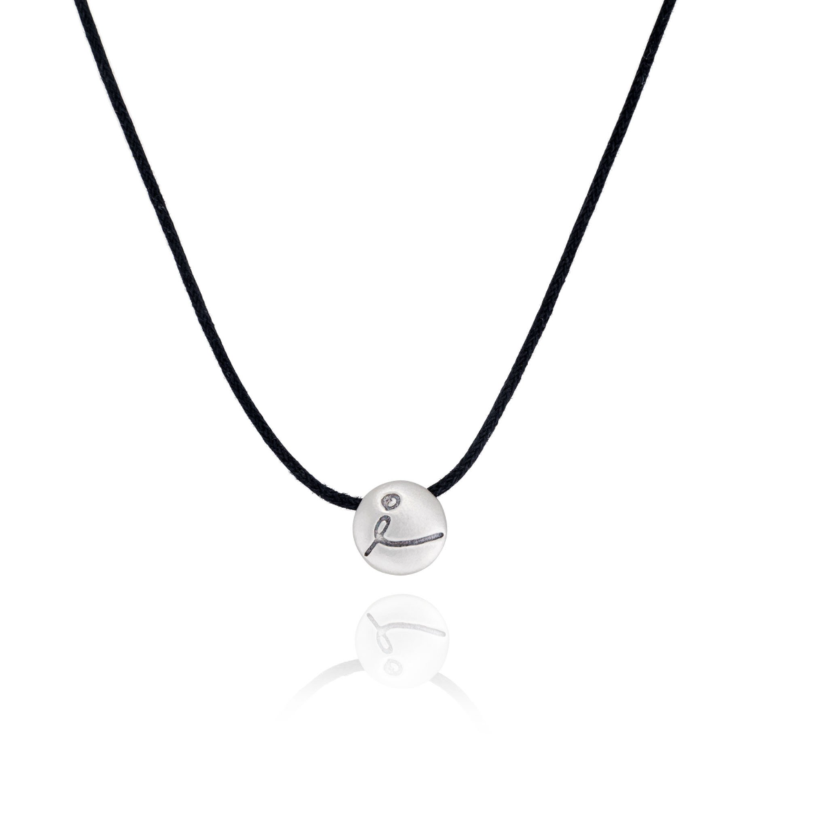 Be Love Sterling Silver Pendant on Black Cord