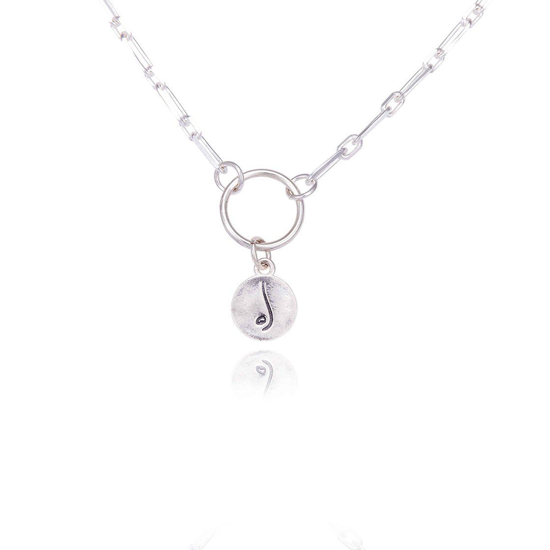 Be Free - Yoga Pose & Mantra Sterling Silver Bold Link Necklace