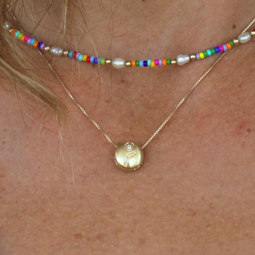 Be Strong with a Diamond 14K Gold Vermeil Necklace 