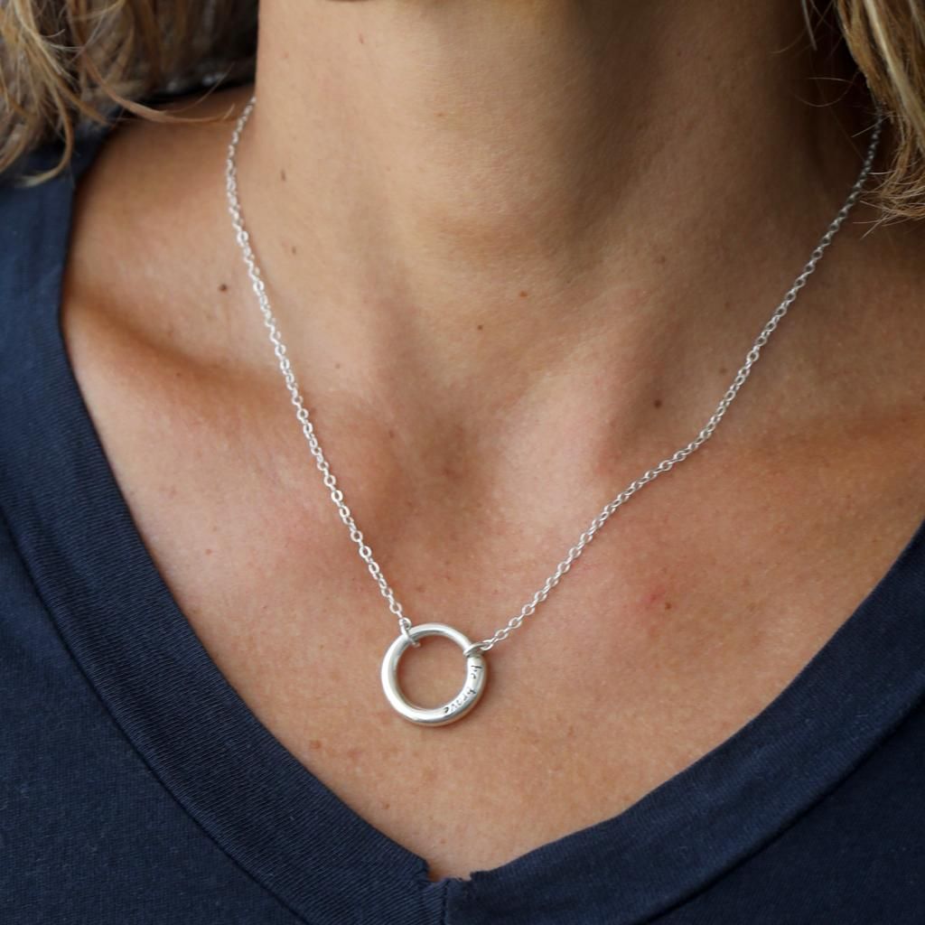BE BRAVE - Ensō Sterling Silver Necklace