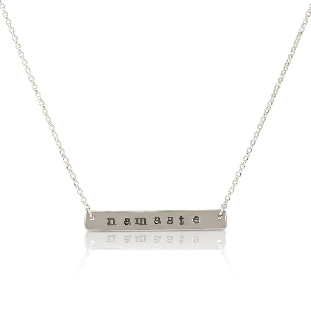 Namaste sterling silver necklace