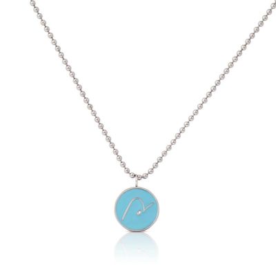BE PURE - Necklace with Light Blue Pendant