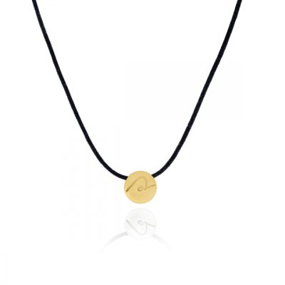 BE PURE - Black Cord with 14K Gold Vermeil Pendant