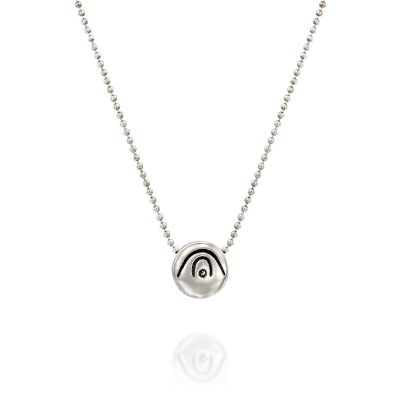 BE CREATIVE - Sterling Silver Pendant Ball Chain Necklace