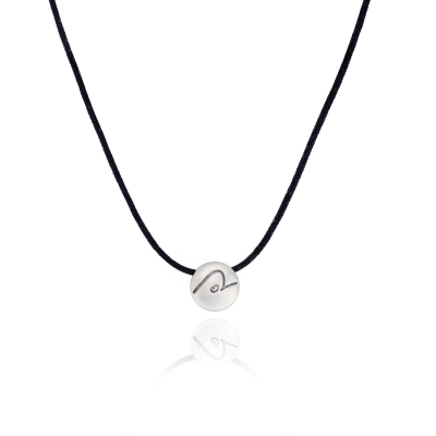 Men's BE PURE - Black Cord with Sterling Silver Pendant