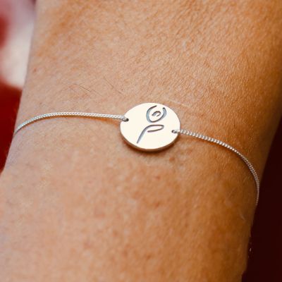 Be strong bracelet in sterling silver