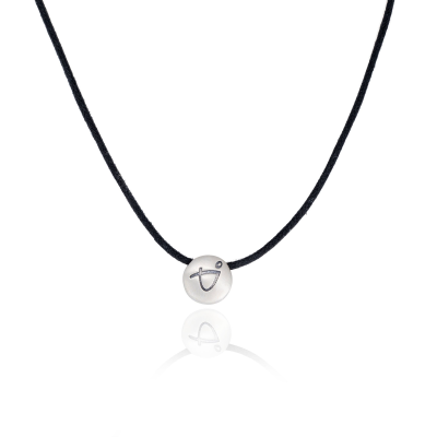 Be Brave - Black Cord with Sterling Silver Pendant