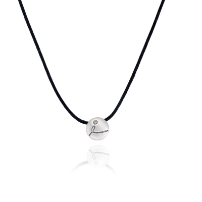 Be Love Sterling Silver Pendant on Black Cord