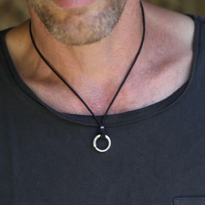 Men's JUST BE - Ensō Sterling Silver Pendant