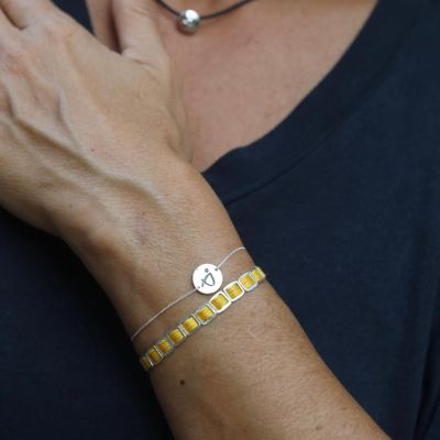 BE BRAVE bracelet in Sterling Silver