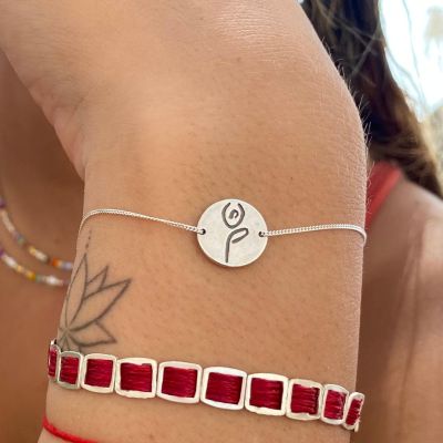 Be strong bracelet in sterling silver