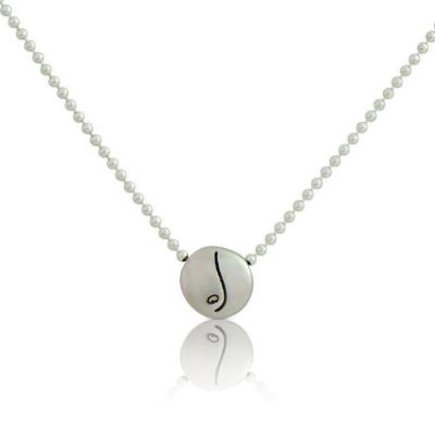 Be Free  - Sterling Silver Pendant Ball Chain Necklace
