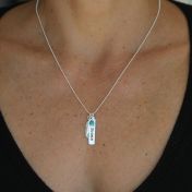 Be Personalized Yoga Necklace in Sterling Silver