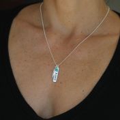 Be Personalized Yoga Necklace in Sterling Silver