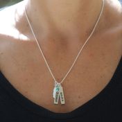Be Personalized Yoga Necklace in Sterling Silver