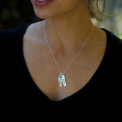 Be Personalized Yoga Necklace in Sterling Silver