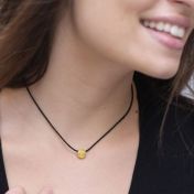 Be Love 14K Gold Vermeil Pendant on Black Cord