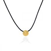 Be Love 14K Gold Vermeil Pendant on Black Cord