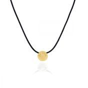 BE PURE - Black Cord with 14K Gold Vermeil Pendant