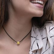 BE PURE - Black Cord with 14K Gold Vermeil Pendant