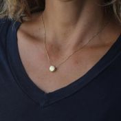 Be Strong with a Diamond 14K Gold Vermeil Necklace 