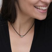 Be Brave - Black Cord with Sterling Silver Pendant