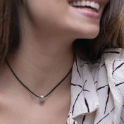 BE PURE - Black Cord with Sterling Silver Pendant