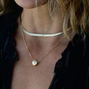 Herringbone 18K Gold Plated Necklace