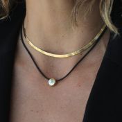 Herringbone 18K Gold Plated Necklace