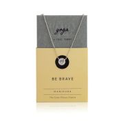 Be Brave - Sterling Silver Pendant Ball Chain Necklace
