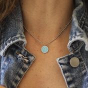 BE PURE - Necklace with Light Blue Pendant