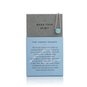 BE PURE - Sterling Silver Ball Chain Necklace with Light Blue Pendant