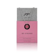 BE STRONG - Necklace with Red Pendant