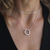 BE STRONG - Ensō Sterling Silver Necklace