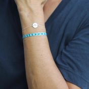 Be Pure - Light Blue Woven Sterling Silver Bracelet