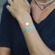 Be Pure - Light Blue Woven Sterling Silver Bracelet