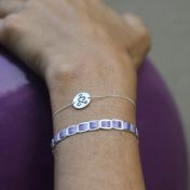 Just be - Purple Woven Sterling Silver Bracelet