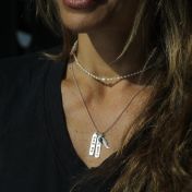 Be Personalized Yoga Necklace in Sterling Silver