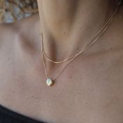 18K Gold Plated Box Necklace