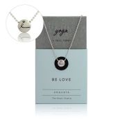 BE LOVE - Sterling Silver Pendant Ball Chain Necklace