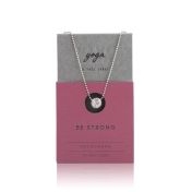 Be Strong - Sterling Silver Pendant Ball Chain Necklace