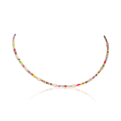 Colorful beads and Pearl Necklace