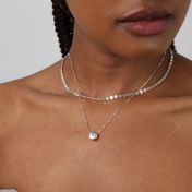 Dainty Spark Silver Necklace