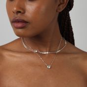 Dainty Spark Silver Necklace