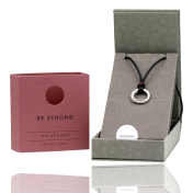 Be Strong - Ensō Sterling Silver Pendant