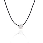 Just Be Black Cord with Sterling Silver Pendant