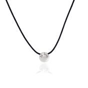 Be Love Sterling Silver Pendant on Black Cord