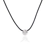 Men's Be Love Sterling Silver Pendant on Black Cord
