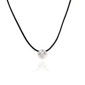 BE FREE - Black Cord with Sterling Silver Pendant